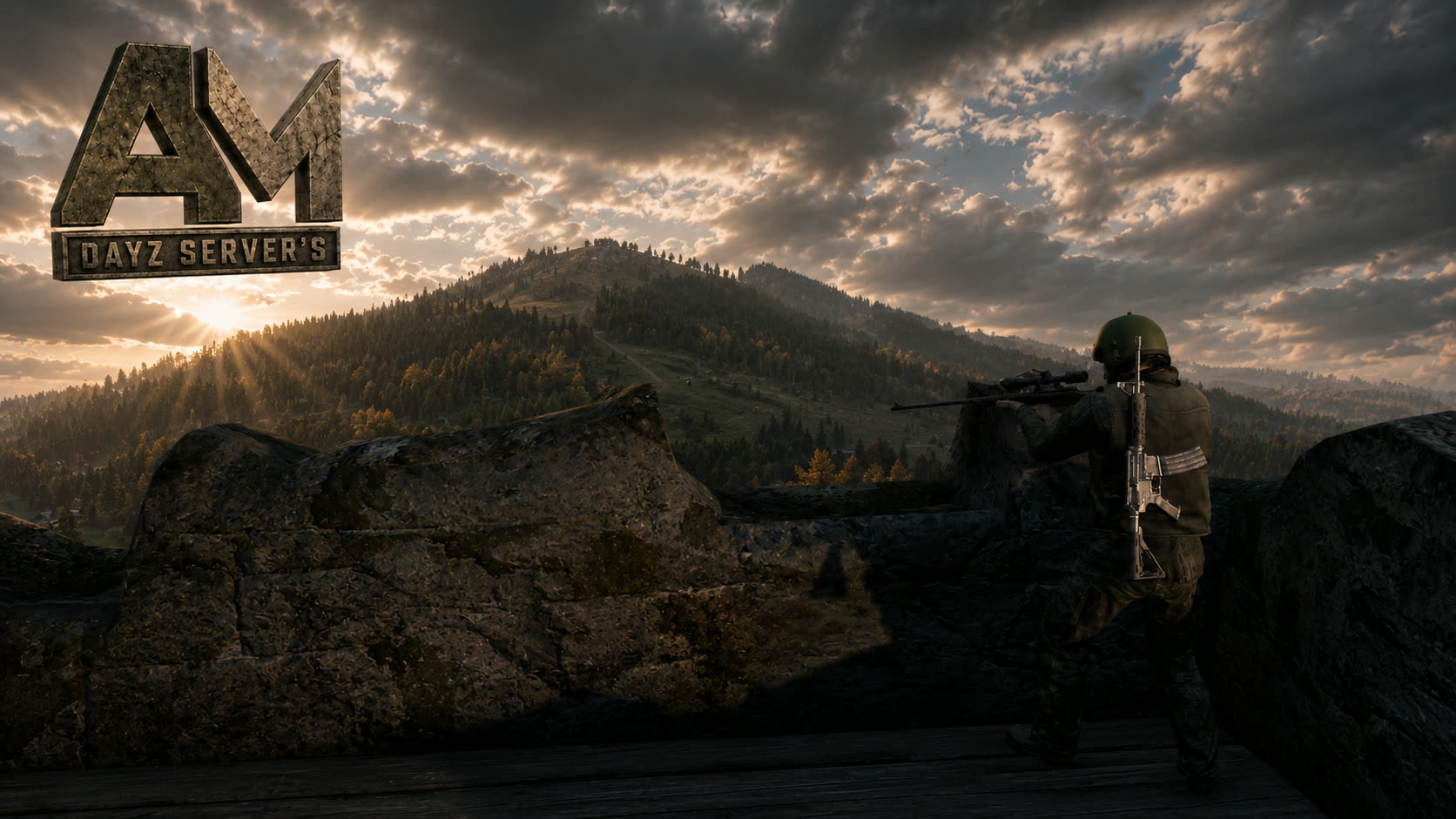 Cenário do servidor de DayZ ao amanhecer