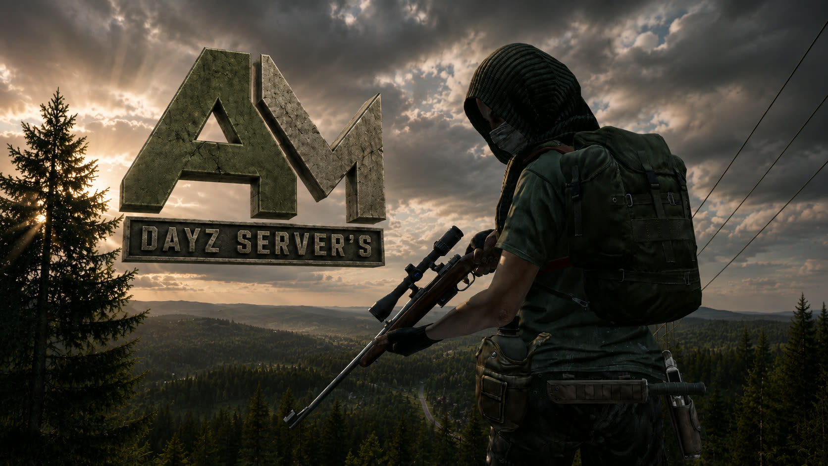Cenário do servidor de DayZ ao amanhecer